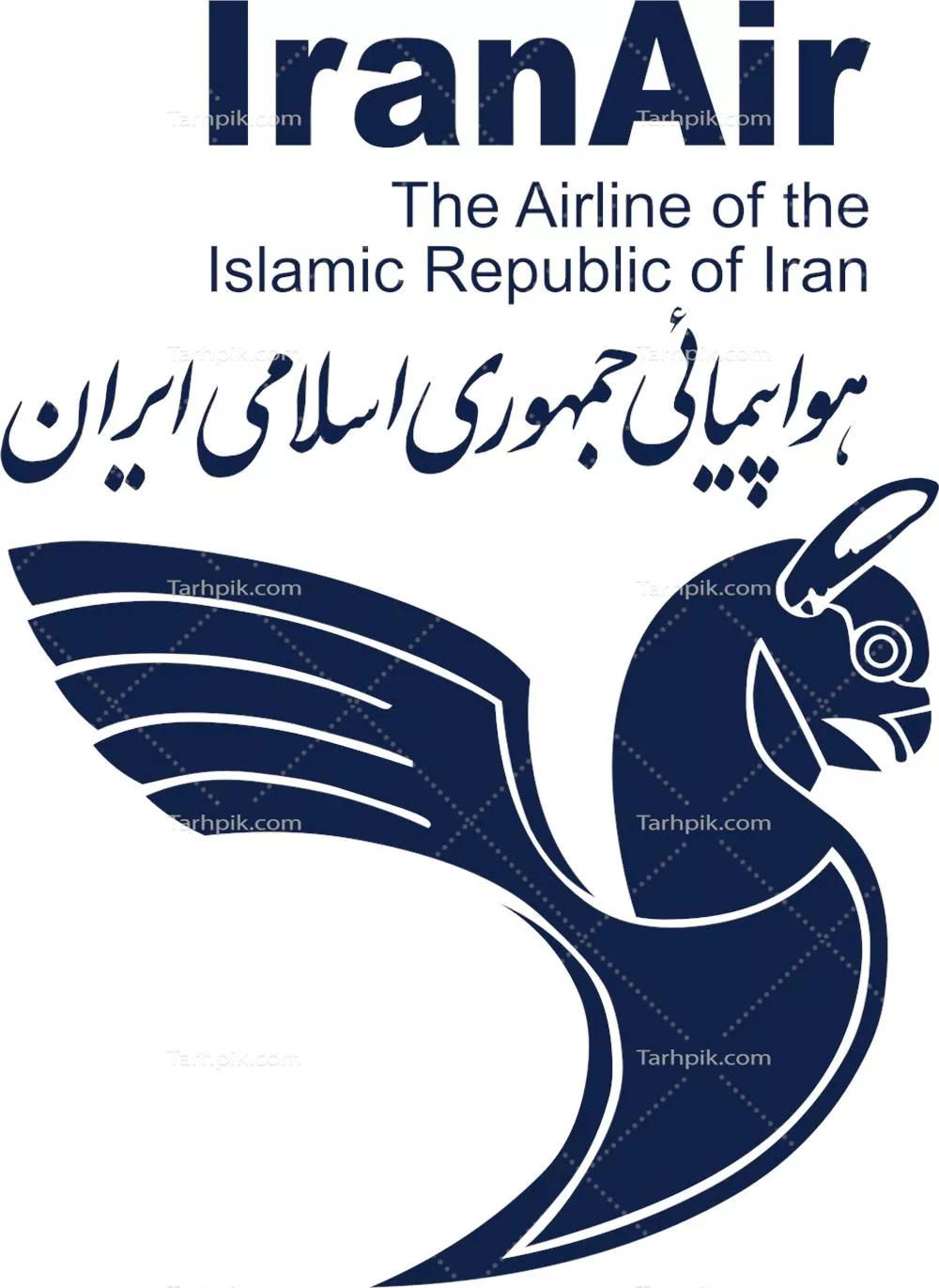 عکس دوربری آرم هواپیمایی ایران