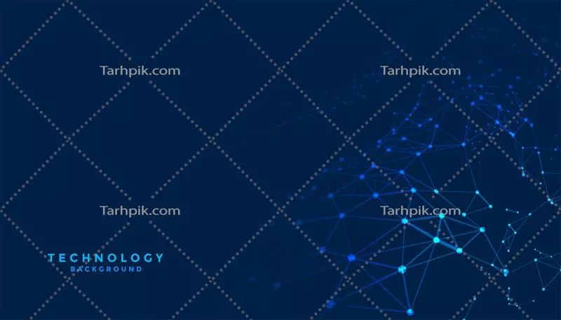 وکتور پس زمینه انتزاعی فناوری دیجیتال با خطوط اتصال شبکه