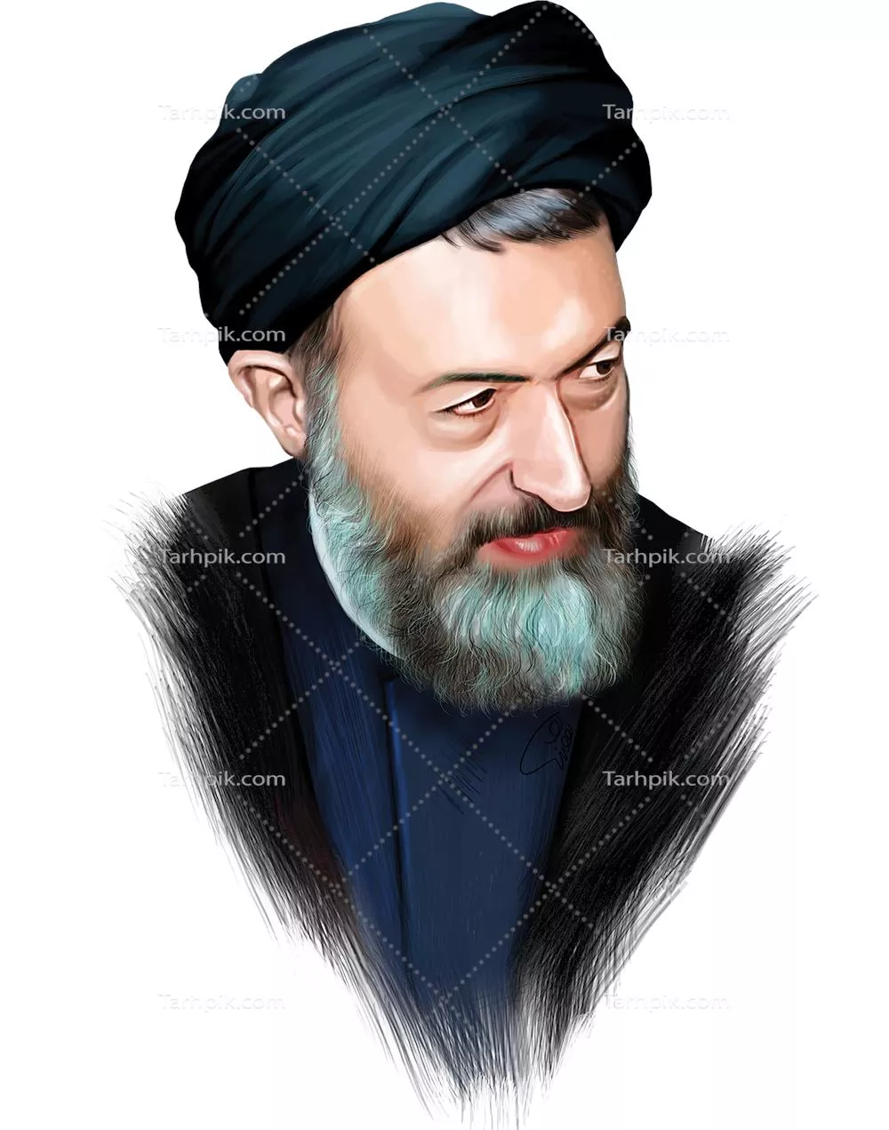 عکس دوربری شده شهید بهشتی