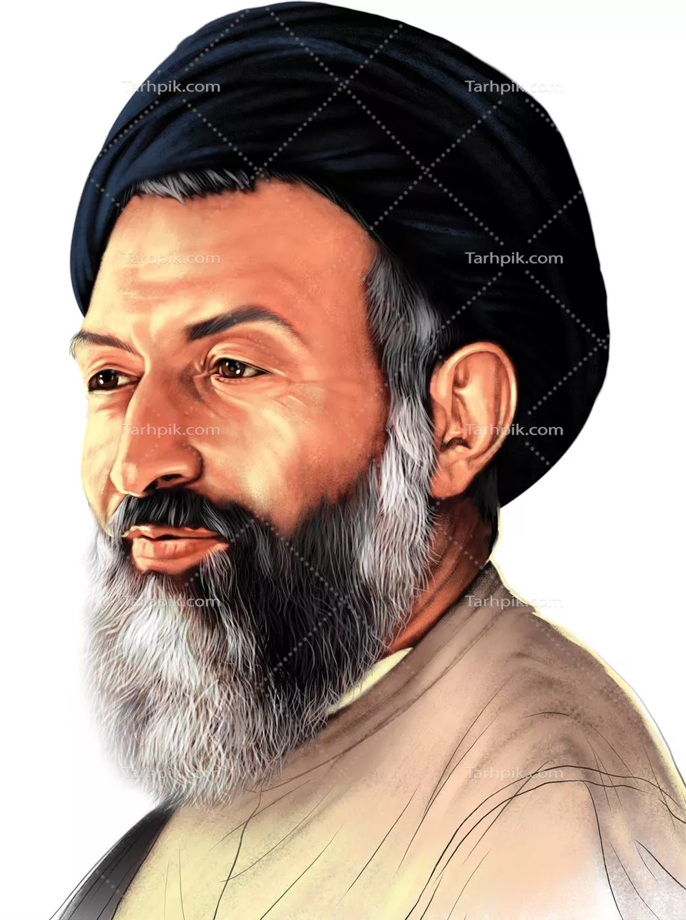 عکس شهید بهشتی بدون پس زمینه