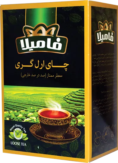 عکس دوربری چای ارل گری معطر ممتاز خارجی فامیلا