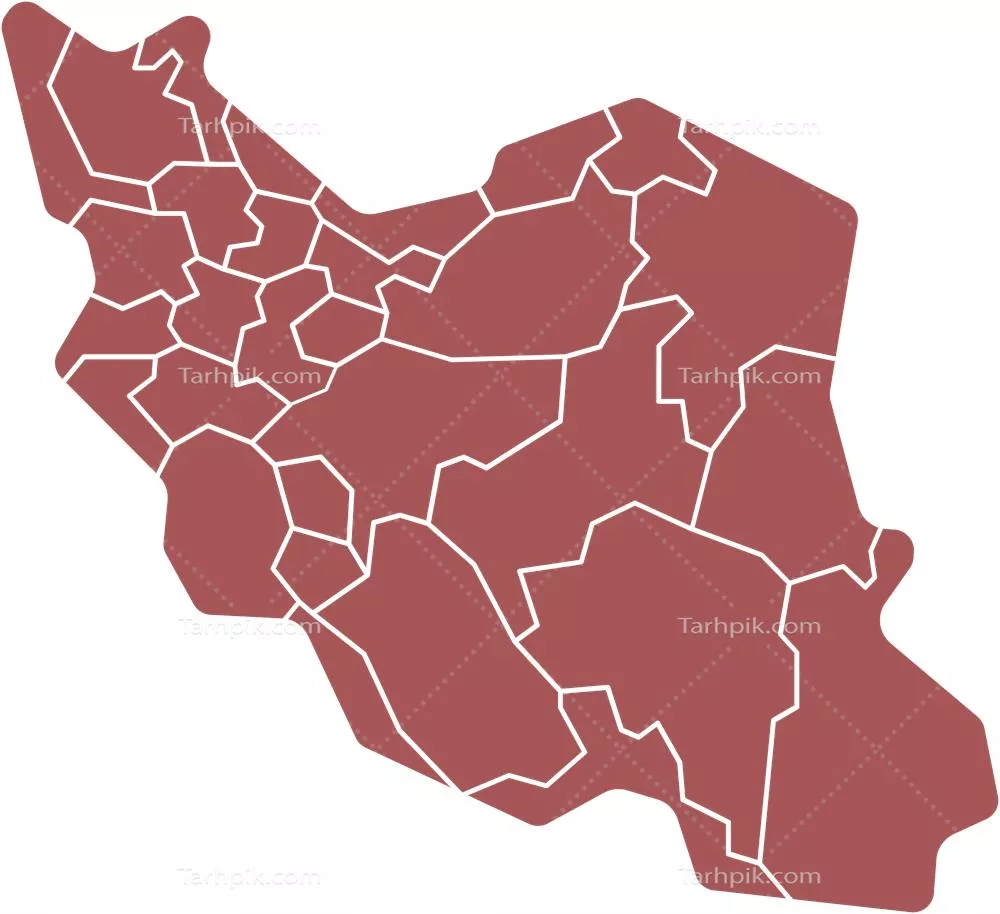 عکس دوربری شده نقشه ایران با فرمت png
