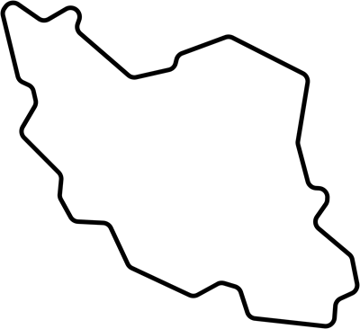 عکس نقشه ایران خطی