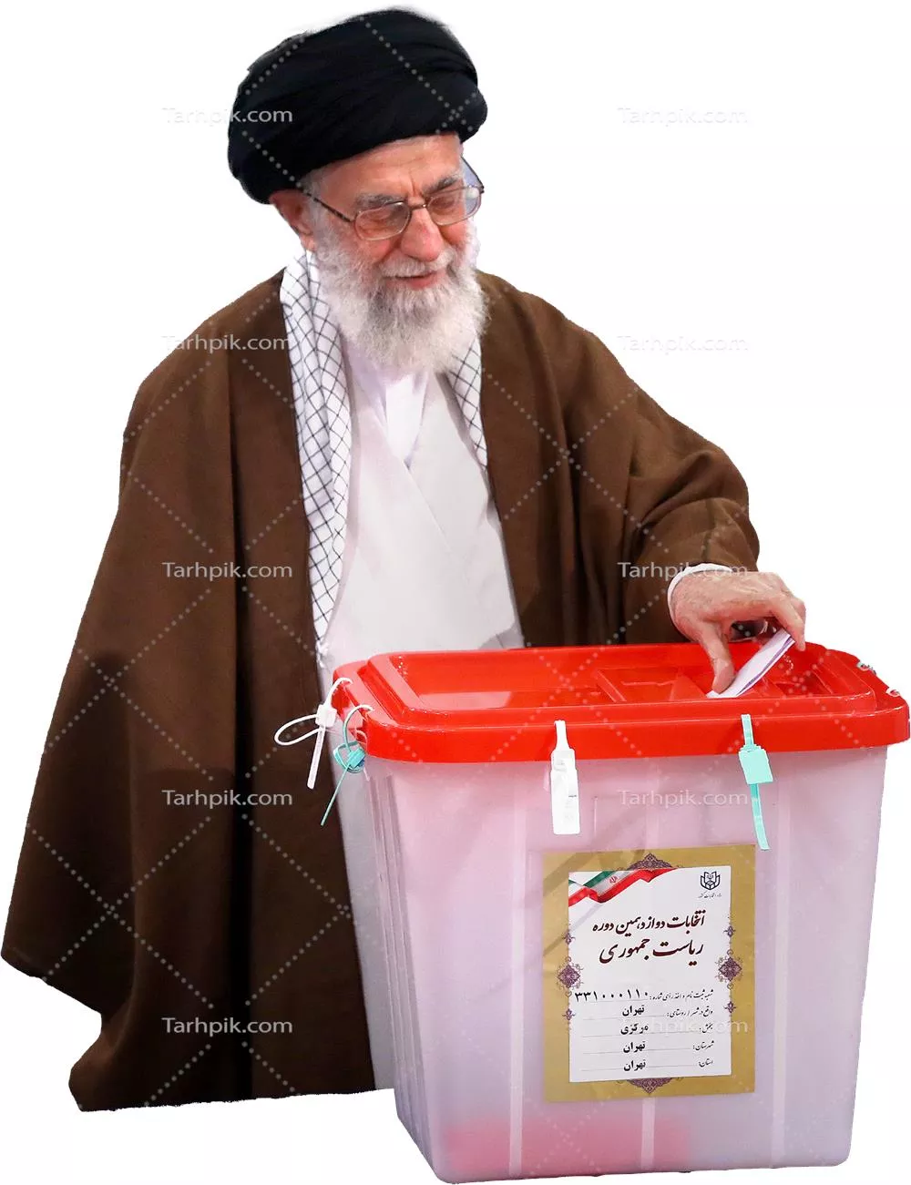 عکس دوربری انتخابات ریاست جمهوری و رأی دادن رهبر جمهوری اسلامی ایران آیت الله خامنه ای