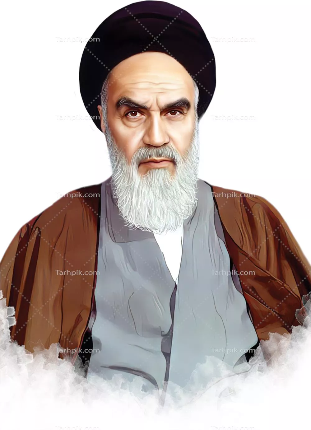 عکس امام خمینی با پس زمینه شفاف
