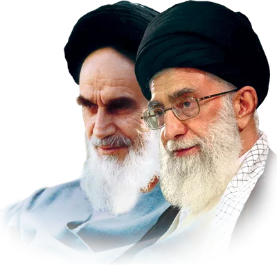 عکس امام خمینی و خامنه ای دوربری شده