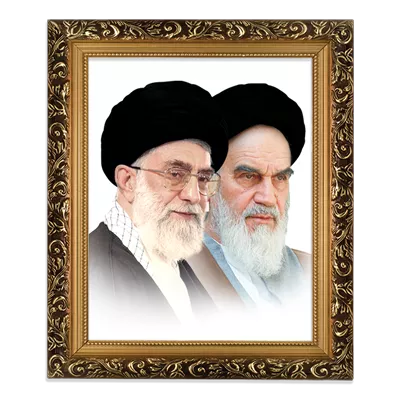 قاب عکس امام خمینی و امام خامنه ای