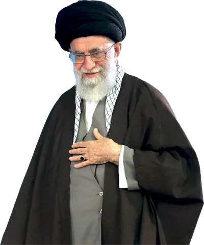 عکس دوربری شده آیت الله خامنه ای رهبری