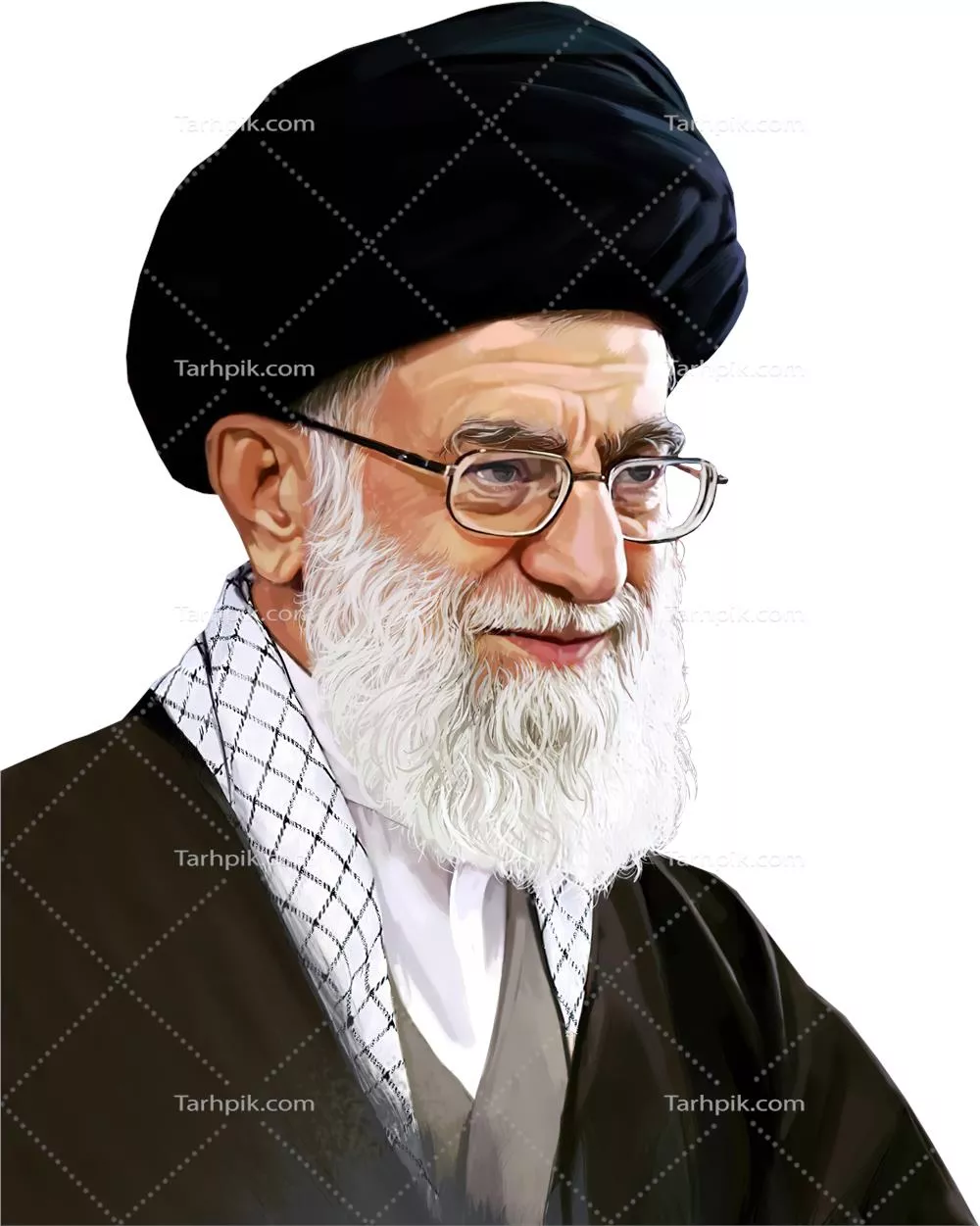 عکس png با کیفیت آیت الله خامنه‌ای