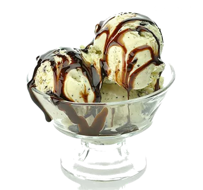عکس دوربری شده بستنی داخل ظرف