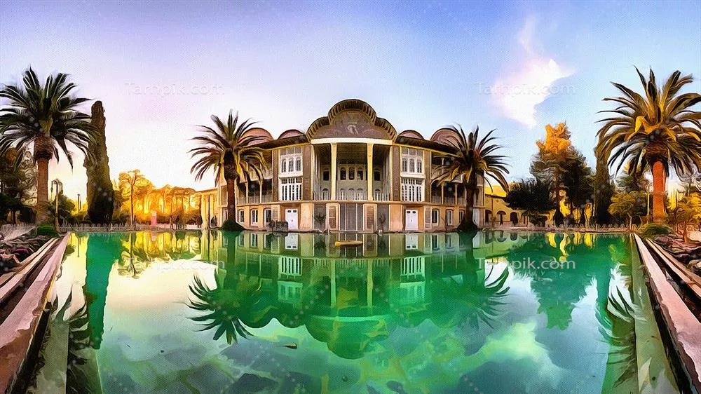 تصویر با کیفیت باغ ارم فارس