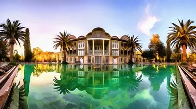 تصویر با کیفیت باغ ارم فارس