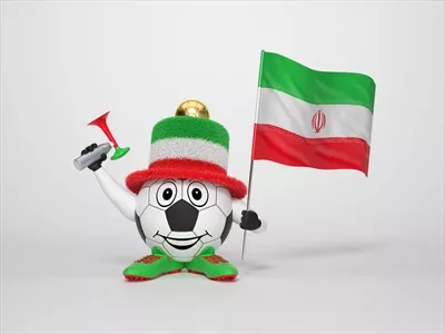 تصویر انتزاعی تشویق تیم ملی ایران