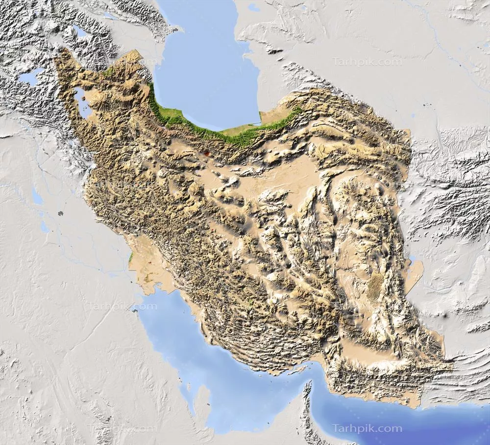 تصاویر با کیفیت نقشه ایران با وضوح بالا