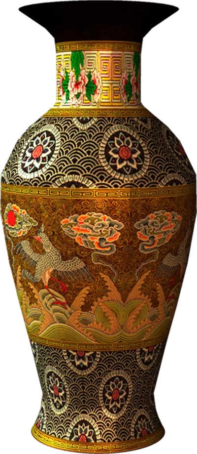 عکس دوربری شده کوزه باستانی