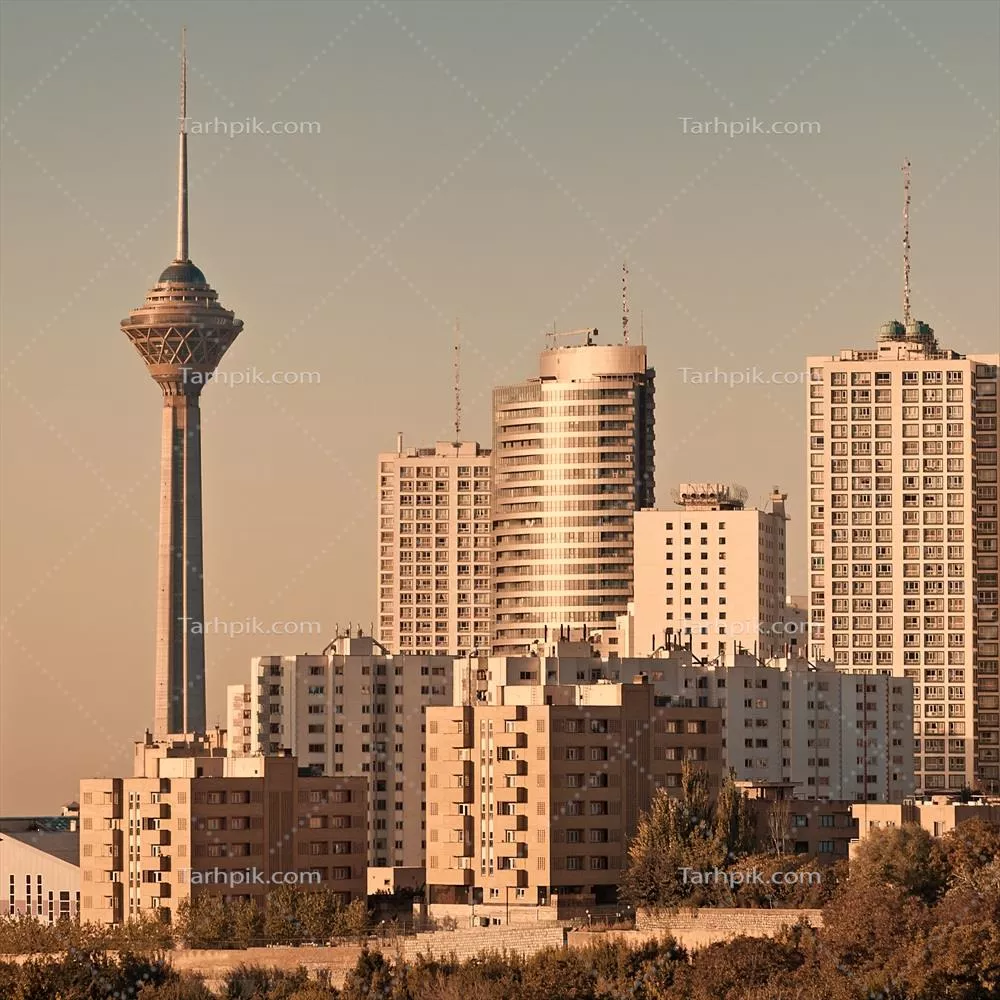 تصویر با کیفیت شهر تهران و برج میلاد