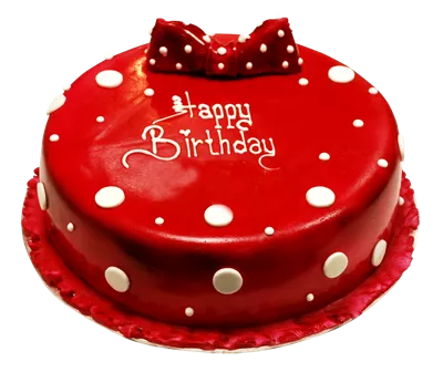 عکس دوربری کیک تولد قرمز