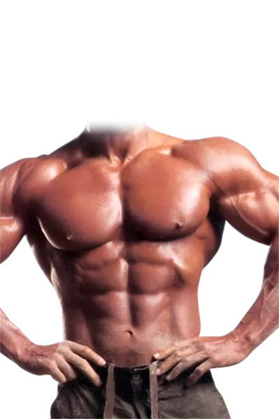 عکس دوربری بدن ورزشکار حرفه ای بدنسازی