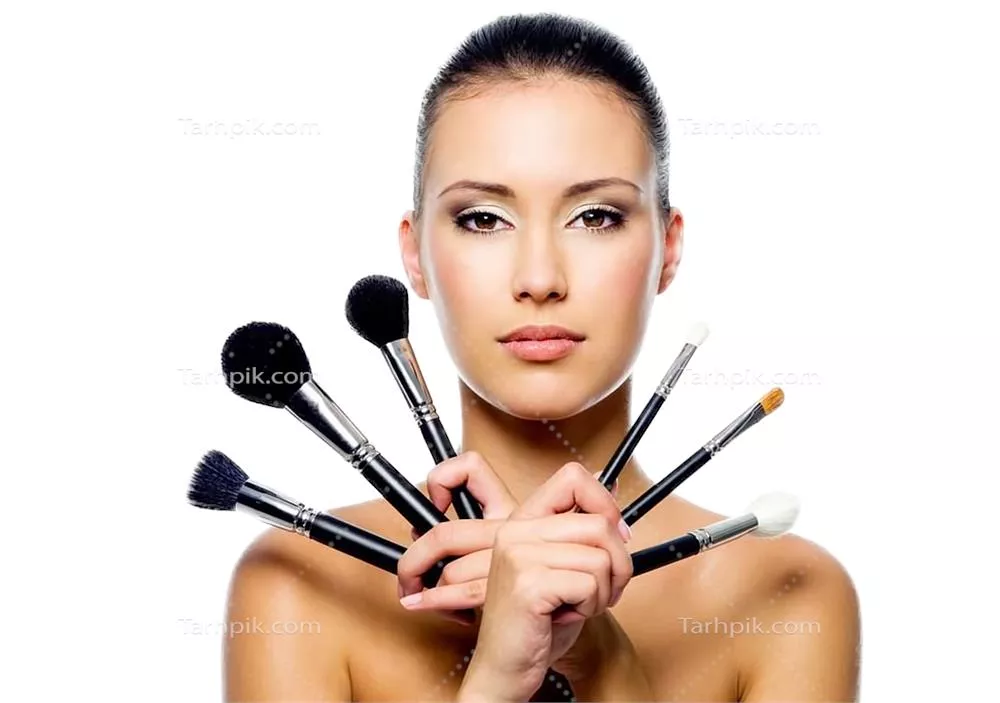 عکس دوربری انواع براش آرایشی صورت برای میکاپ