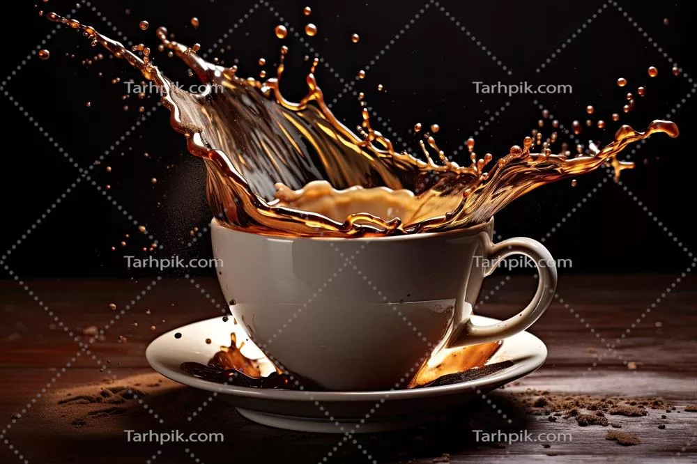تصویر با کیفیت فنجان قهوه خوشمزه در داخل خانه
