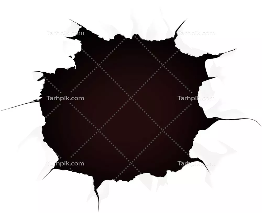 عکس دوربری شده سوراخ دیوار