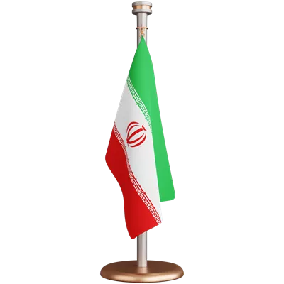 عکس دوربری پرچم ایران رومیزی سه بعدی