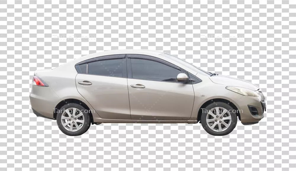 عکس دوربری ماشین سدان خاکستری