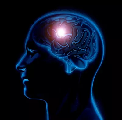 عکس با کیفیت مرد با مغز روشن
