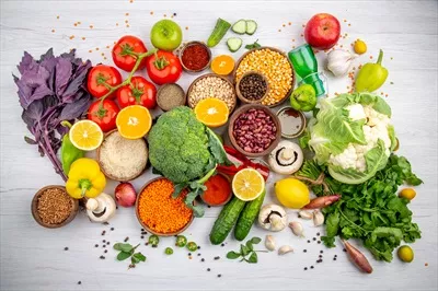 عکس با کیفیت انواع مواد غذایی سالم