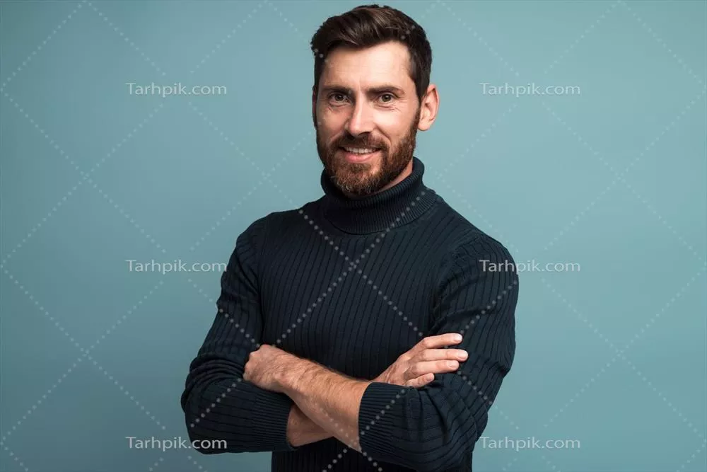 عکس مدل مرد دست به سینه