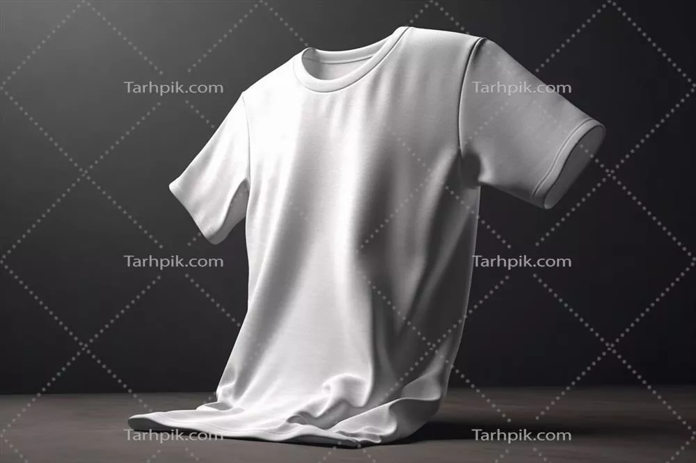 عکس تیشرت سفید و تمیز ساخته شده با هوش مصنوعی