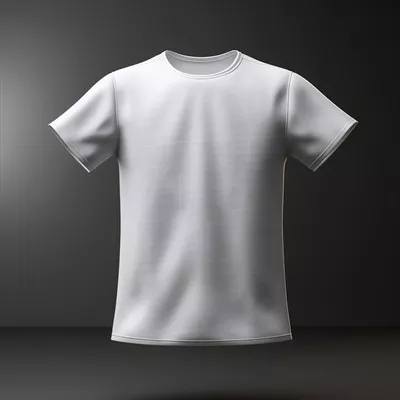 عکس موکاپ تیشرت سفید ساخته شده با هوش مصنوعی