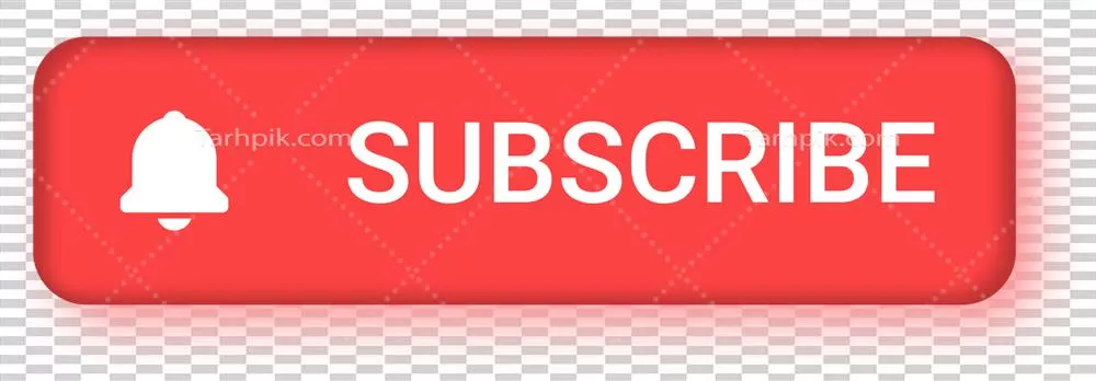 عکس دوربری آیکون subscribe یوتیوب