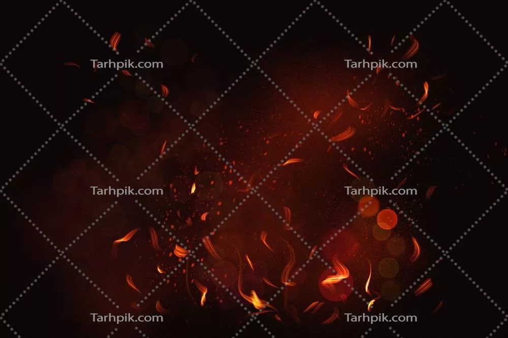 عکس پس زمینه مشکی شعله آتش
