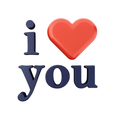 عکس دوربری متن i love you