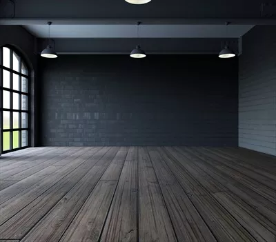 عکس اتاق تاریک با کف چوبی