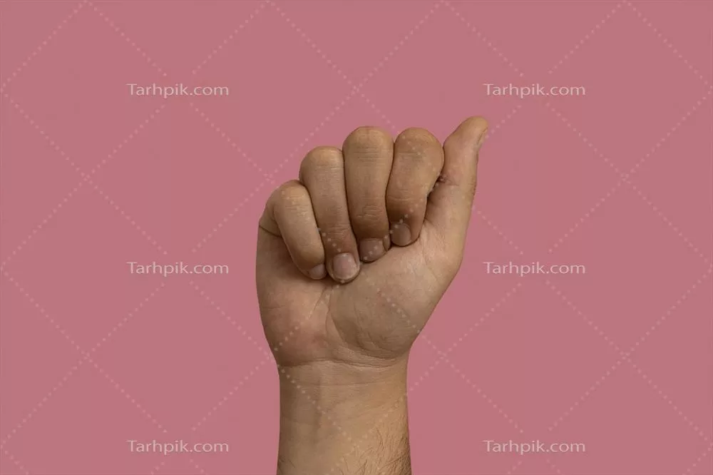 عکس ژست دست زبان اشاره