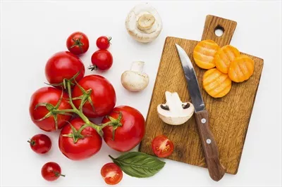 عکس سبزیجات از نمای بالا