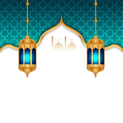 عکس دوربری قاب اسلامی طلایی سفید با پوستر جشنواره