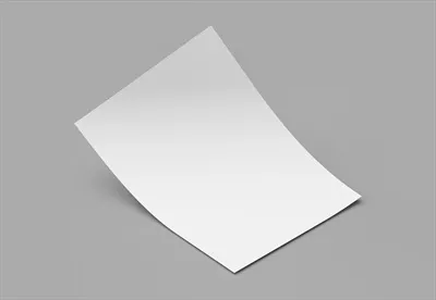 عکس ورق کاغذ خالی خم شده مناسب موکاپ