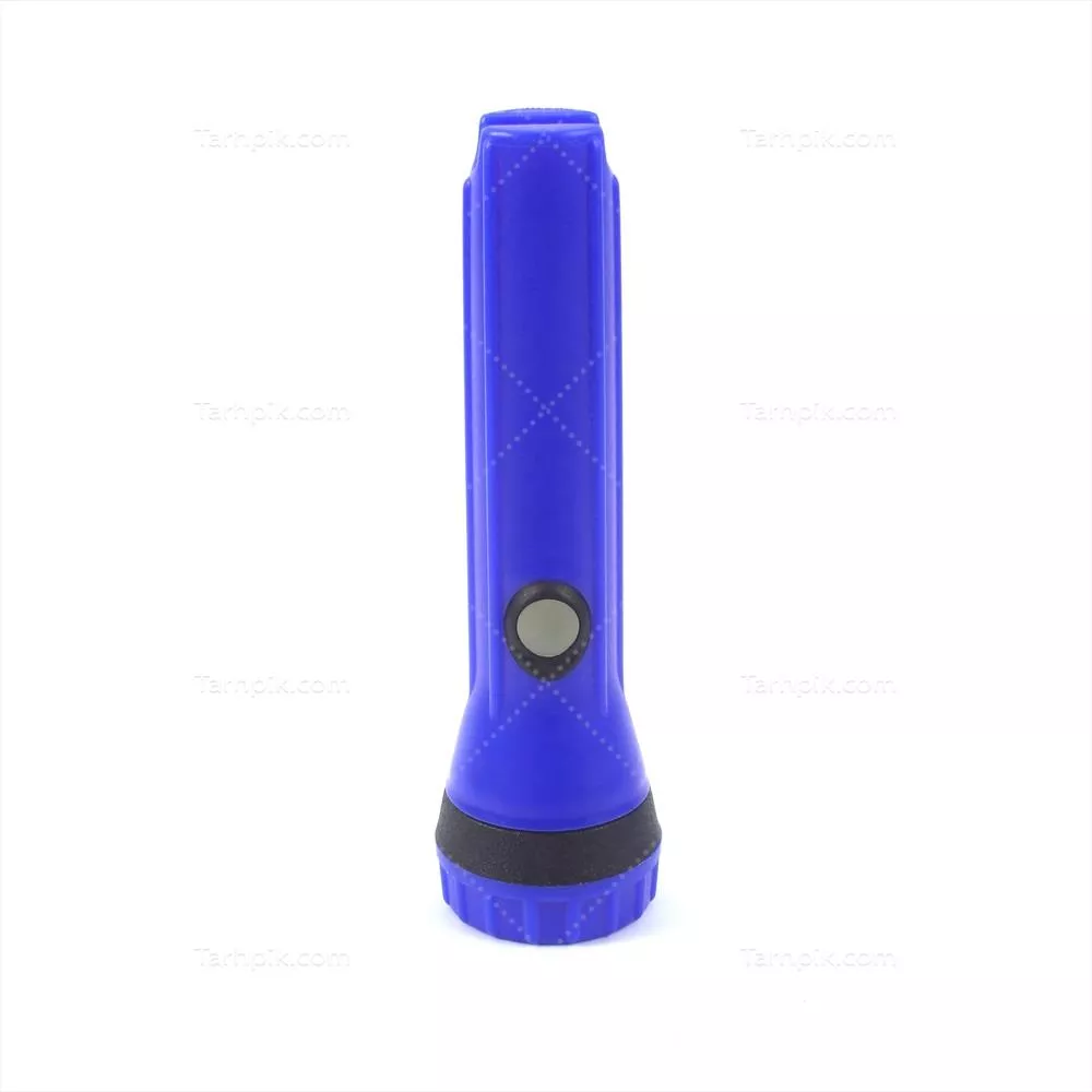 عکس چراغ قوه آبی ایستاده