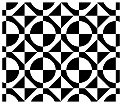 عکس دوربری الگوی هندسی طرح مربع دایره ها