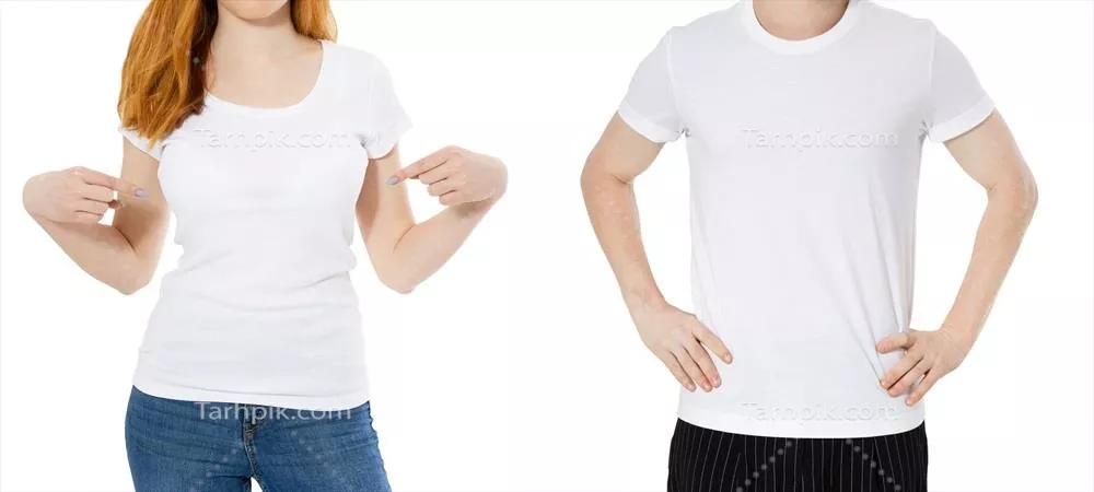 عکس ست زن و مرد با تیشرت سفید