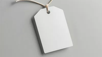 عکس لیبل سفید خالی