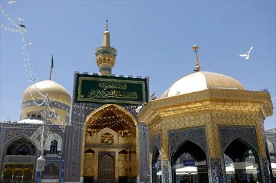 عکس حرم امام رضا در روز ولادت امام هادی