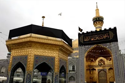 عکس حرم امام رضا علیه السلام در روز شهادت امام باقر
