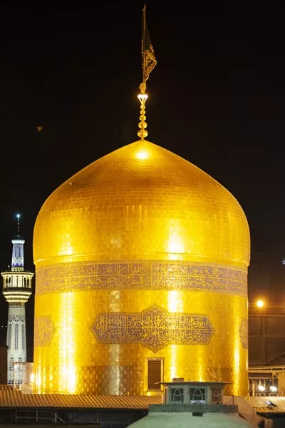 عکس گنبد طلایی حرم مطهر امام رضا