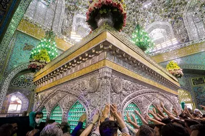 عکس ضریح حرم مطهر امام رضا