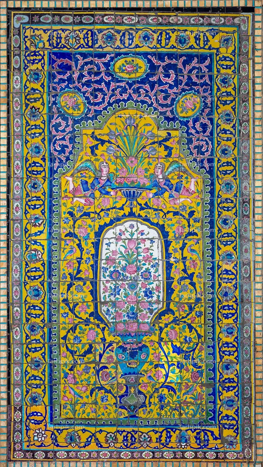 عکس کاشی کاری حرم مطهر امام رضا