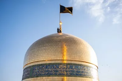 عکس گنبد طلایی حرم حضرت امام رضا حرم رضوی